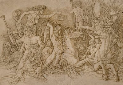 Battle of the Sea Gods by Andrea Mantegna